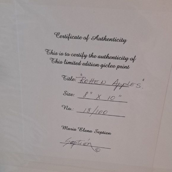 Apple Green Art Giclee Print - Picture 6 of 6